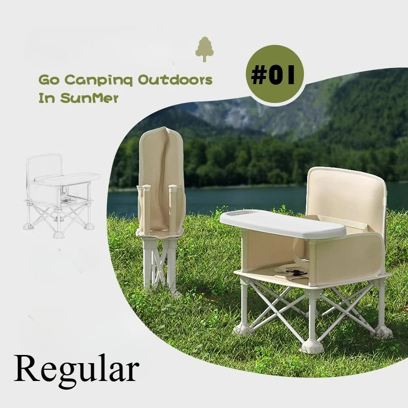 Outdoor Beach Chairs Portable Bivouac Travel Folding Kids with Feeding Chair Children's Dining Chair Children Furniture Supplies