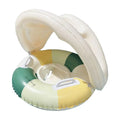 Children Swimming Float Circle with Sunshade Sun Canopy PVC Inflatable Swimming Float Baby Pool Floats For Beach Bath Pool