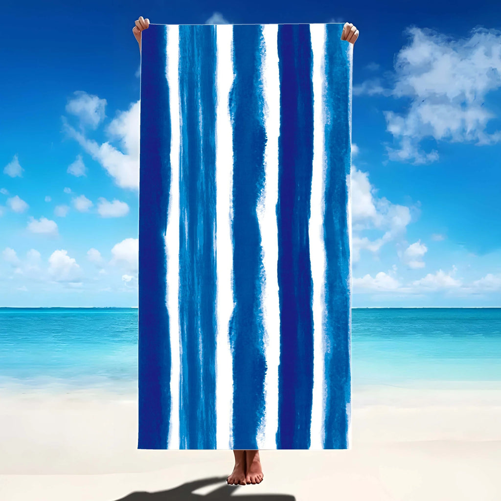 Promo Bulk Microfiber Oversized Terry Pool Beach Towel Blanket, 14 Patterns Extra Large Big for Body Women Camping