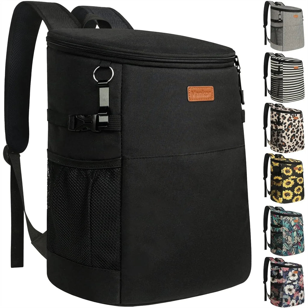 Insulated Cooler Backpack for 30-45 Cans, Leak Proof Soft Cooler Bag for Picnic Beach Work Trip Thermal Drink Carrier