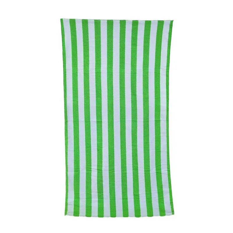 Popular Blue White Striped Beach Towel for Adults Super Absorbent Quick Dry Bath Towel