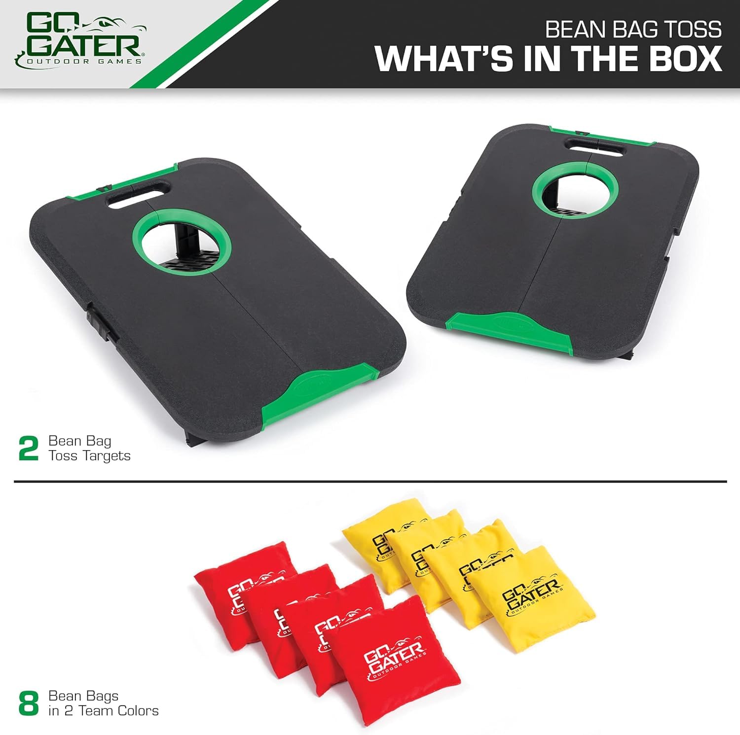 EastPoint Sports Go! Gater Cornhole – Light-Up and Travel Versions – Easy Storage & Light-Weight – Perfect for Outdoor and Indoor Play