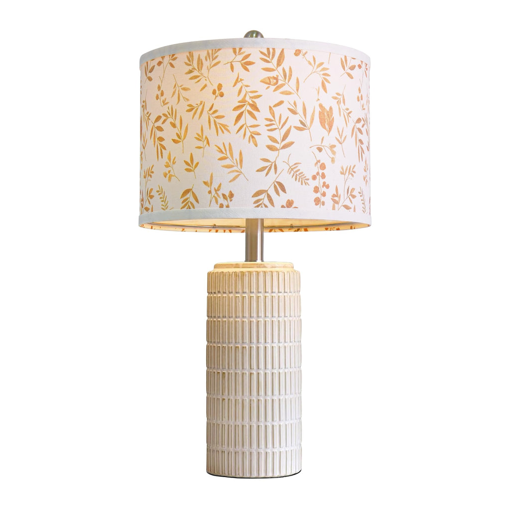 PoKat 23" Modern Ceramic Table Lamp Set of 2 for Living Room White Desk Lamps for Bedroom Farmhouse Bedside Nightstand Lamp House Warming Gifts New Home Decor End Table Lamps Gifts for Women Mom Beige