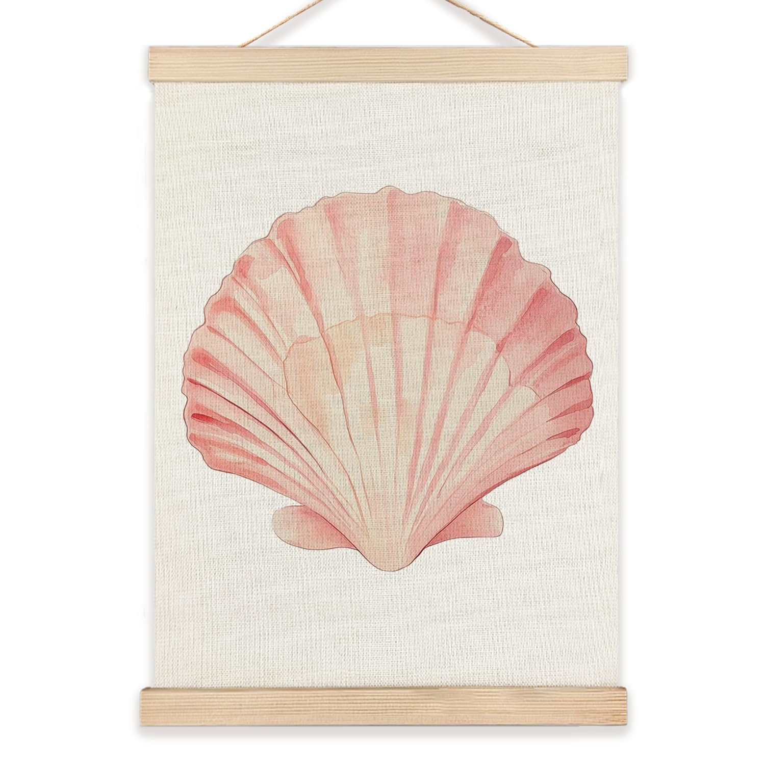 RYYCDOI Coastal Cowgirl Beach Room Decor Set of 2, Aesthetic Seashell Wall Decor, Blue Beach Decor for Teen Girls Room, 12x16 Inches