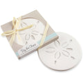 Kate Aspen Absorbent Sand Dollar Drink Coasters Set of 4– Coastal Decor, Nautical Home Decorations, Housewarming Gift, & Beach Themed Coasters for Drinks