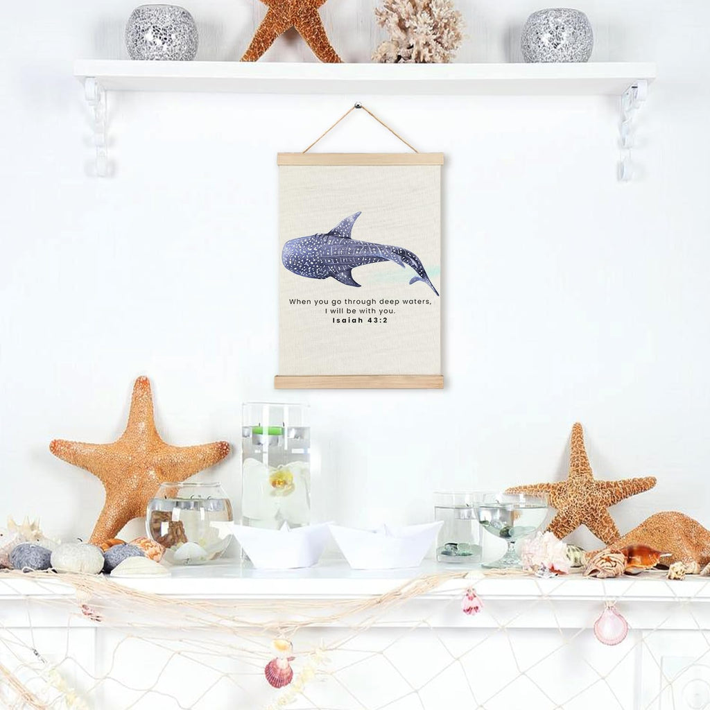 RYYCDOI Coastal Cowgirl Beach Room Decor Set of 2, Aesthetic Seashell Wall Decor, Blue Beach Decor for Teen Girls Room, 12x16 Inches
