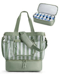 BAGSMART Beach Bag for Women, Mesh Tote Bags with Zipper, Sandproof Vacation Essentials with Cooler for Swim Cruise Pool