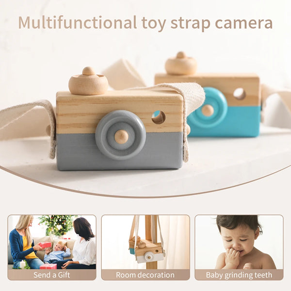 Charming Wooden Camera Toy
