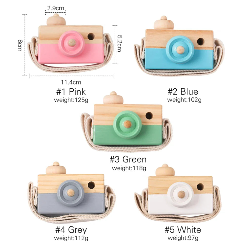 Charming Wooden Camera Toy