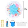 Waterproof Beach Baby Pool Kiddie Pool for Toddlers Beach Blanket Paddling Pool-Beach Summer Outdoor Water Play Toy for Kids