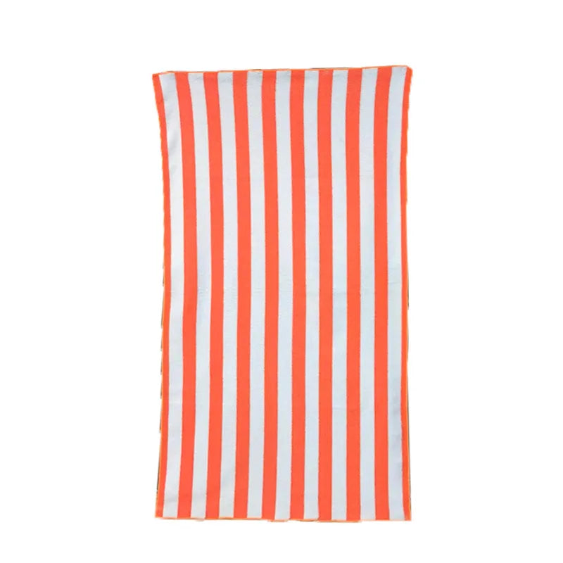 Popular Blue White Striped Beach Towel for Adults Super Absorbent Quick Dry Bath Towel