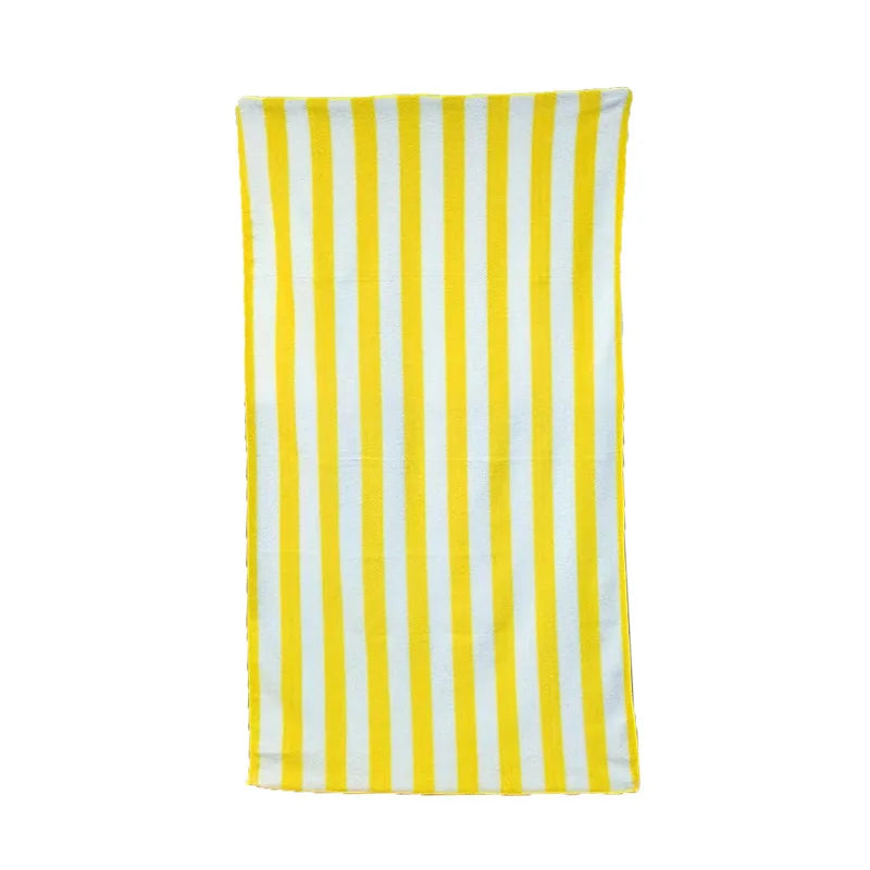Popular Blue White Striped Beach Towel for Adults Super Absorbent Quick Dry Bath Towel